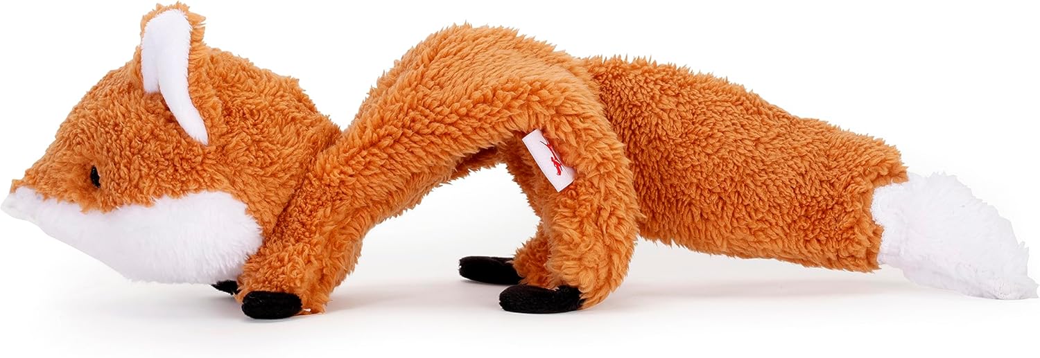 Kikkerland Kobe Flying Fox Interactive Dog Toy - Shake, Crinkle, and Swoosh