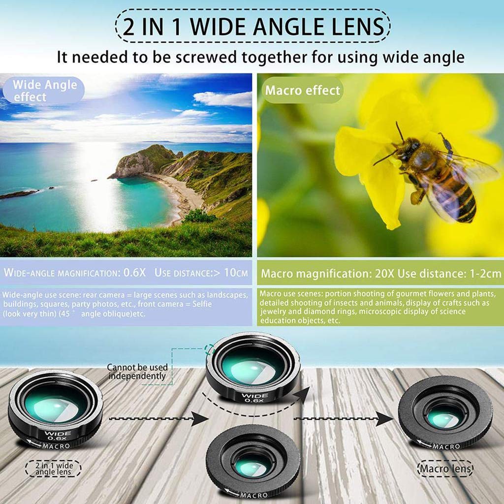 Teleskop monokularowy z 28-krotnym zoomem HD + statyw + klips do uniwersalnego telefonu komórkowego