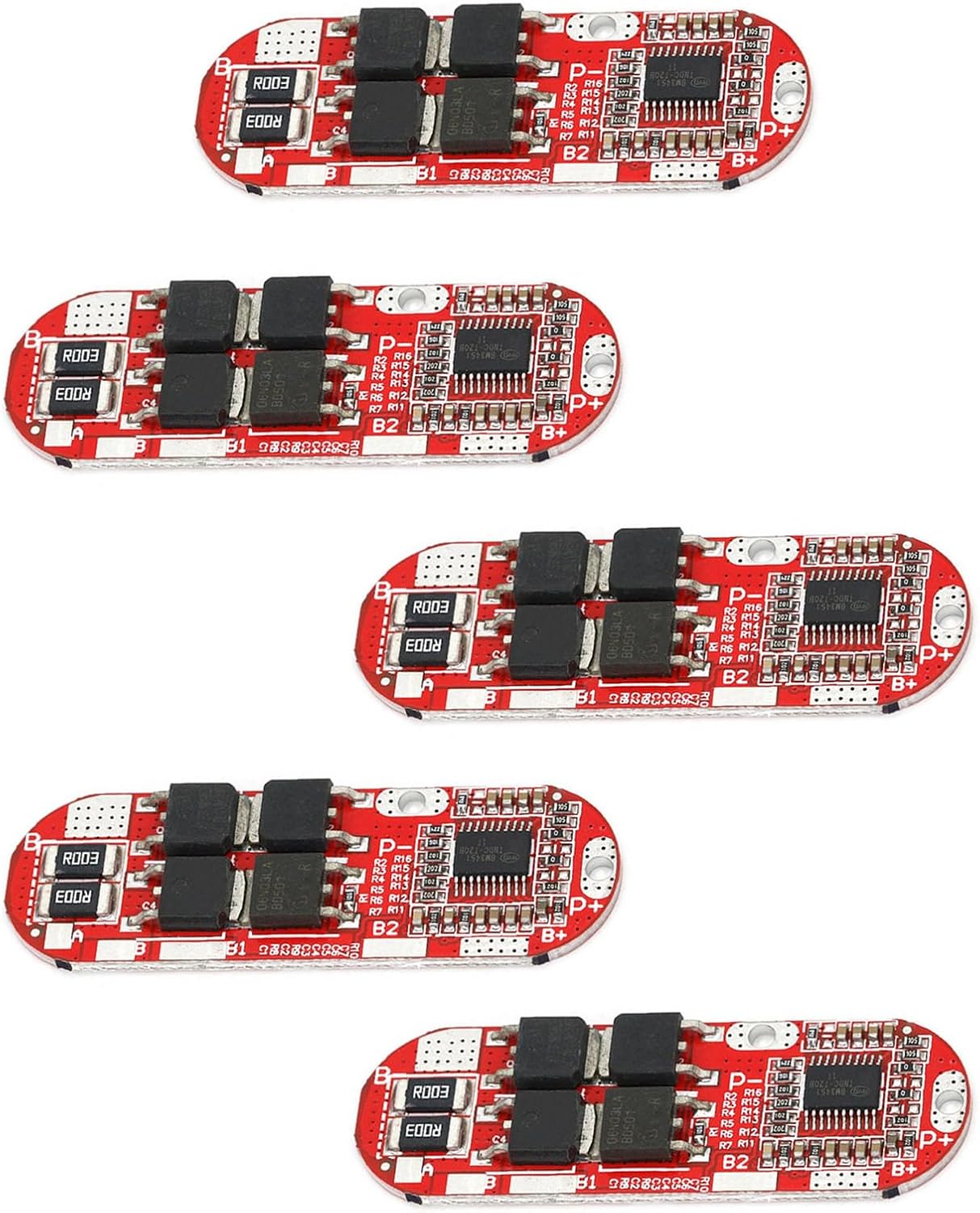 4pc 5S BMS 25A Battery Protection Board, Lithium Battery Protection Circuit Charging Board