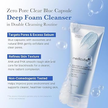 medicube Facial Cleanser Zero Pore Capsule Cleansing Foam