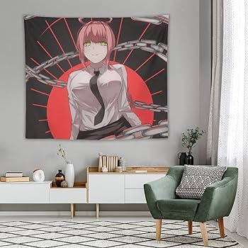 Amazon.co.jp: チェンソーマン マキマ タペストリー かわいいアニメ柄