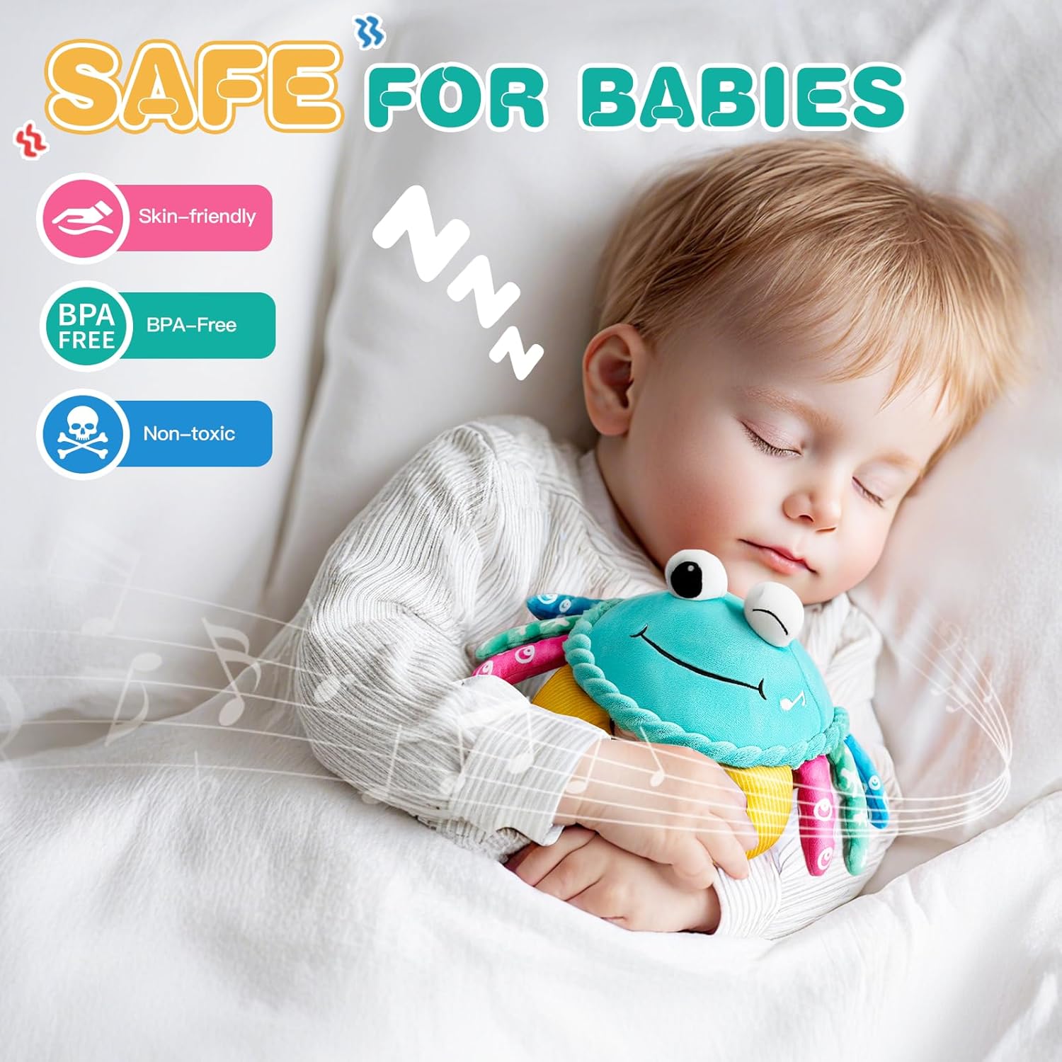 Baby Toys 12-18 Months, Musical Crawling Crab with Remote Control - Moving, Bouncing & Talking Plush Toy for Toddlers, Rechargeable Sensory Tummy Time Toy, Birthday Gifts for Boys & Girls - Image 5