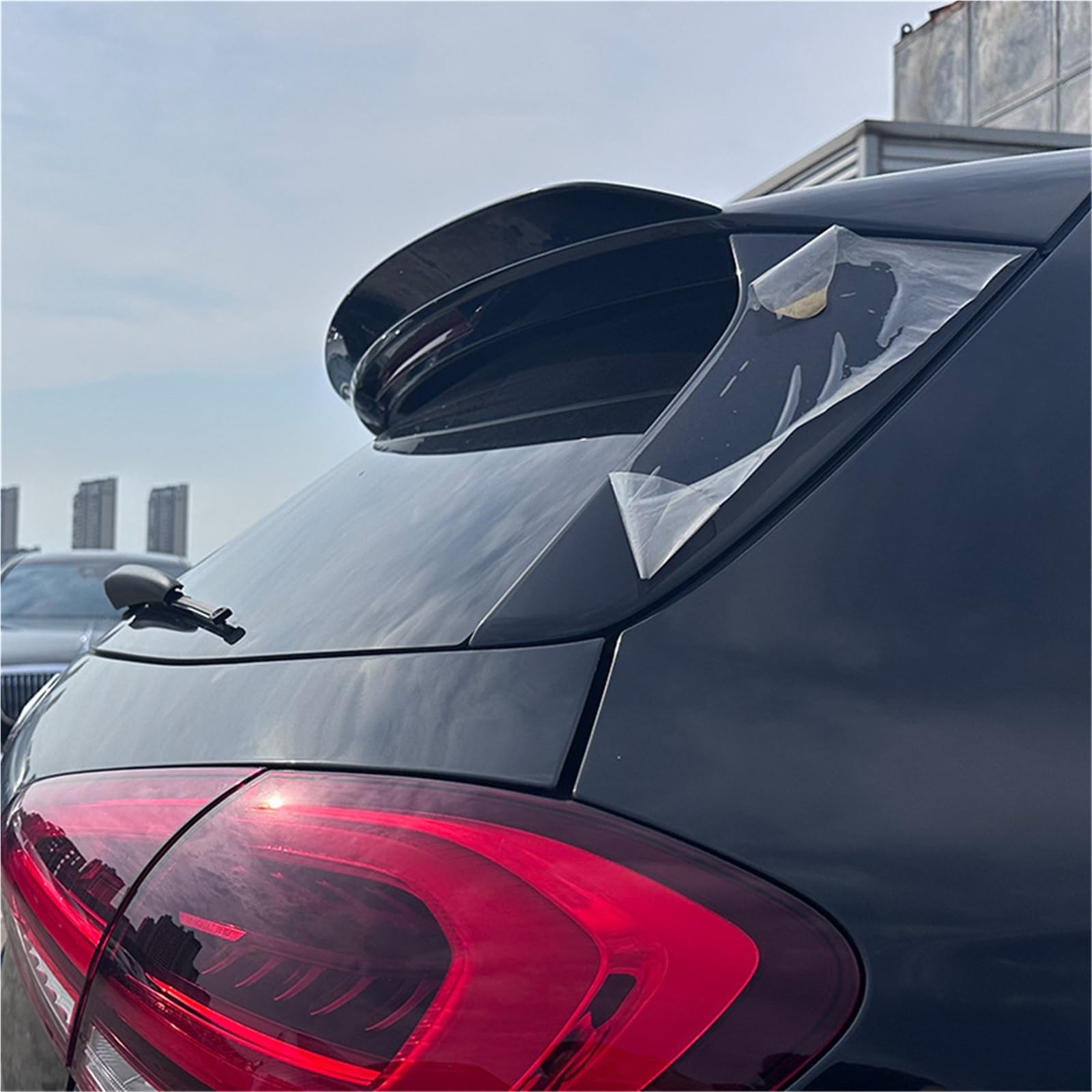 Karoseria Spoiler Pasuje do Mercedesa Klasy A AMG W177 A180 A200 A220 A35 2018-2023 Hatchback Tylny dach Spoiler bagażnika Tylne skrzydła Car Spoiler(Carbon Look)