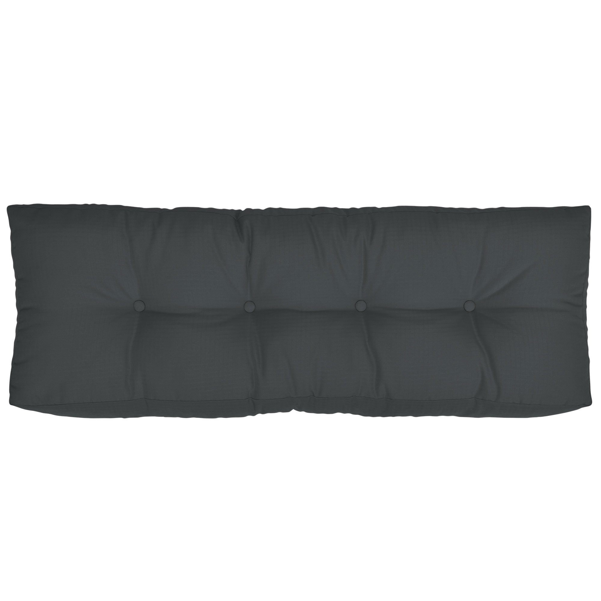 Poduchy na oparcie Beautissu ECO Elements Duże poduszki oparcie na euro palety, ławkę z palet 120 x 40 x 15 cm Szare Ciemnoszare