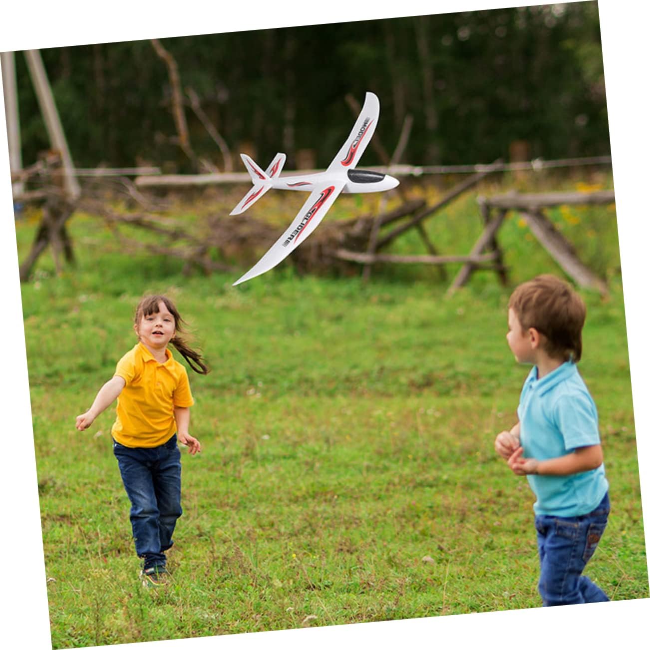 Kisangel 2pcs Foam Gliders for Boy Girl Easy Assembly Outdoor Airplane Toy Lightweight Hand-Throw Flying Models for Parties and Fun Boy Girl's Activity