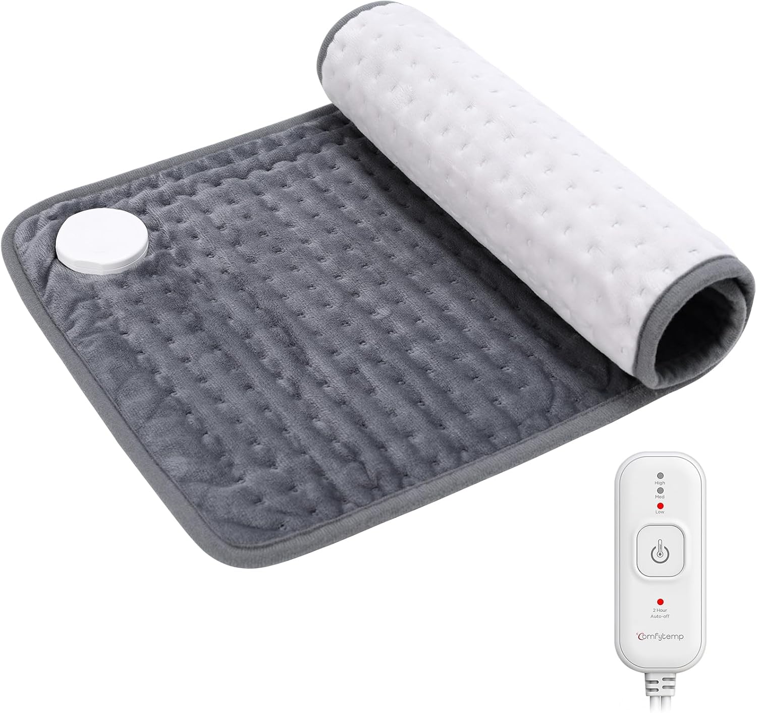 Product image of Comfytemp Heizkissen mit Abschaltautomatik Ultraweich Elektrisches Wärmekissen mit Sicherheitssystem für Rücken Nacken Schulter Bauch Heizdecke (30x60cm) Geschenke für Mütter, Frauen, Mama, Papa