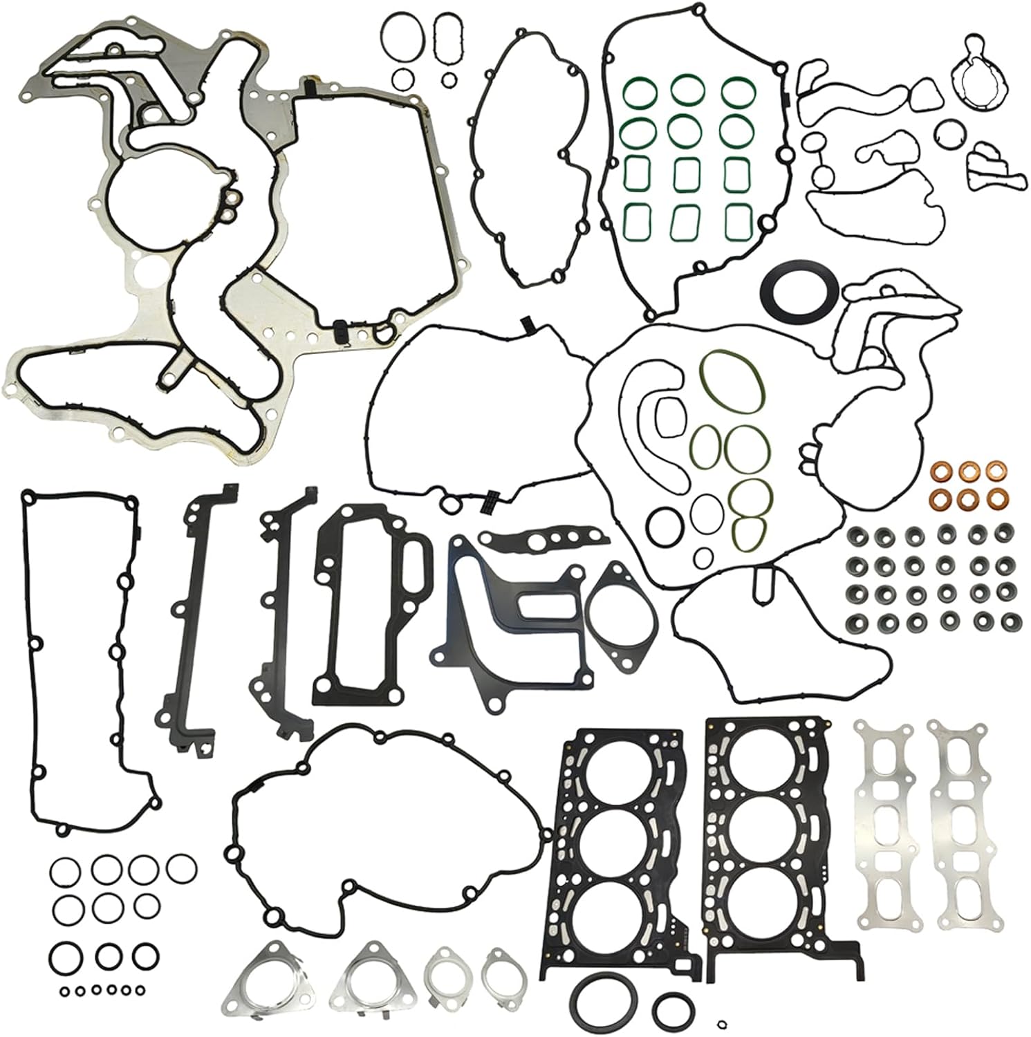 3.0TDI Engine Overhaul Rebuild Gasket Kit Head Gasket Repair Kit Replacement for Audi A4 A7 Q7