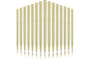 Zonon Gold Ink Pens Set: 15 Luxurious Metallic Pens for Flawless Writing