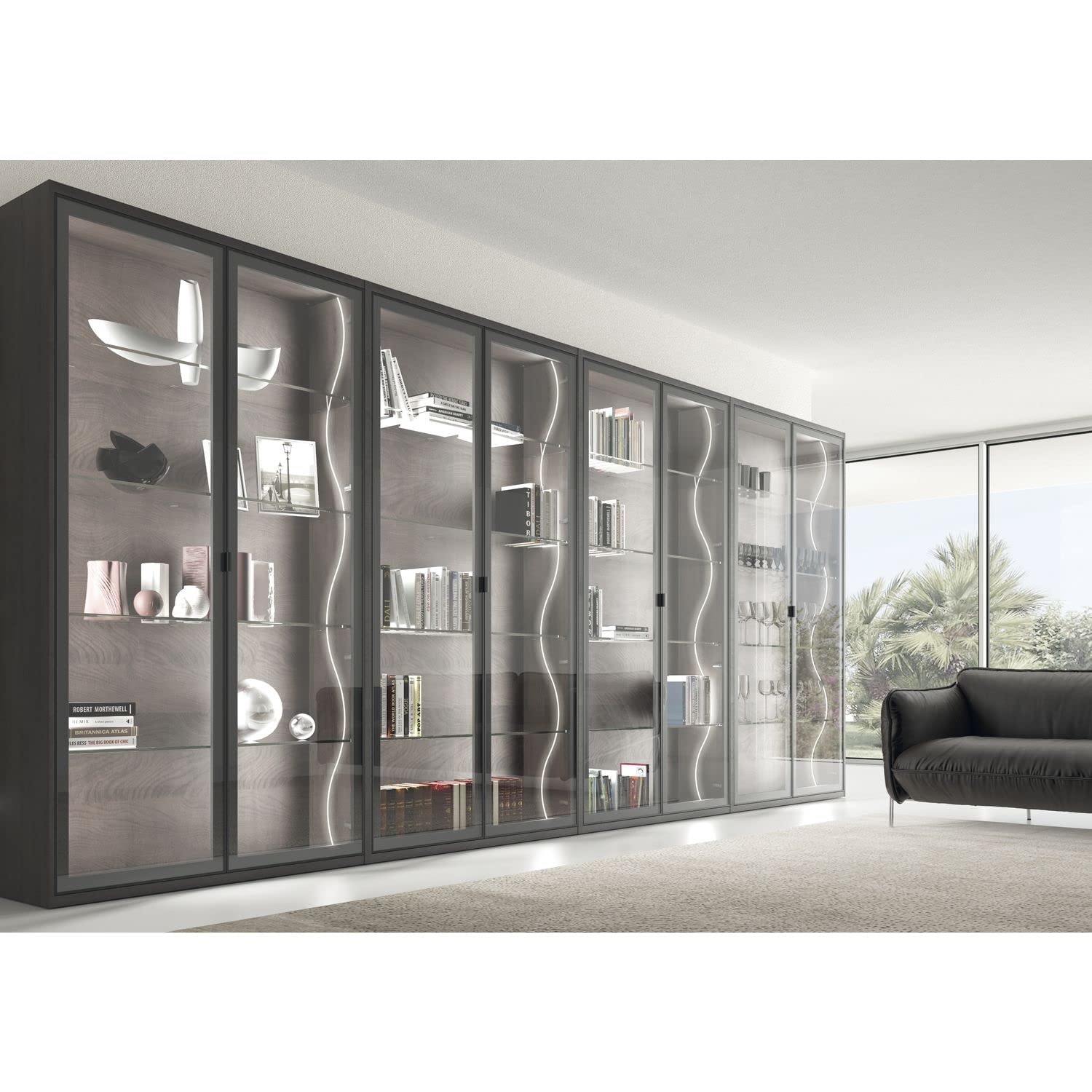 Domus Line Flexyled SEH4 - Striscia LED con rivestimento in silicone, senza punti luminosi, separabile e flessibile, 4000 K, bianco neutro, 12 V, 1000 mm