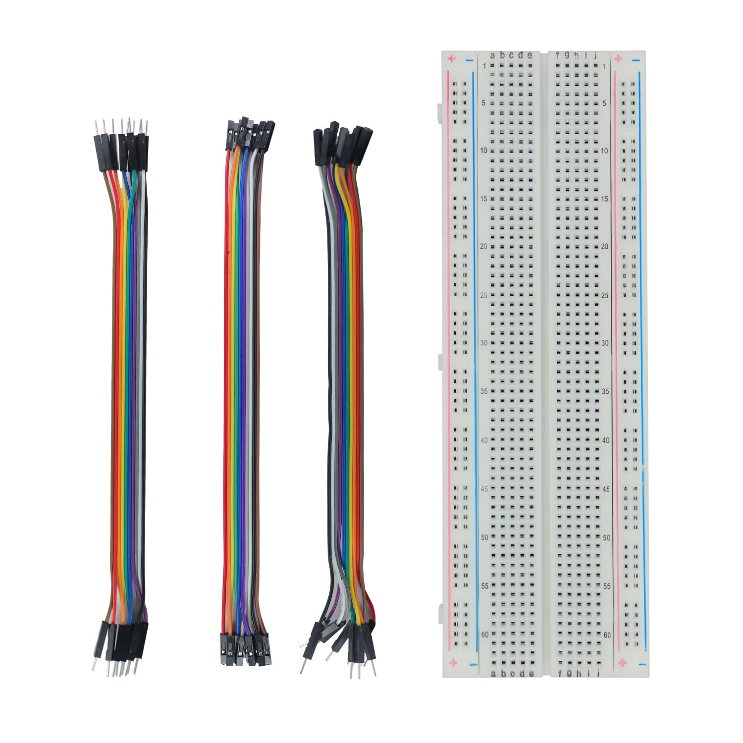 Electronic Spices 830 Points Long Size Solderless Breadboard with 30pcs Jumper Wires (10+10+10) (B0D9D58T61) Amazon Price History, Amazon Price Tracker