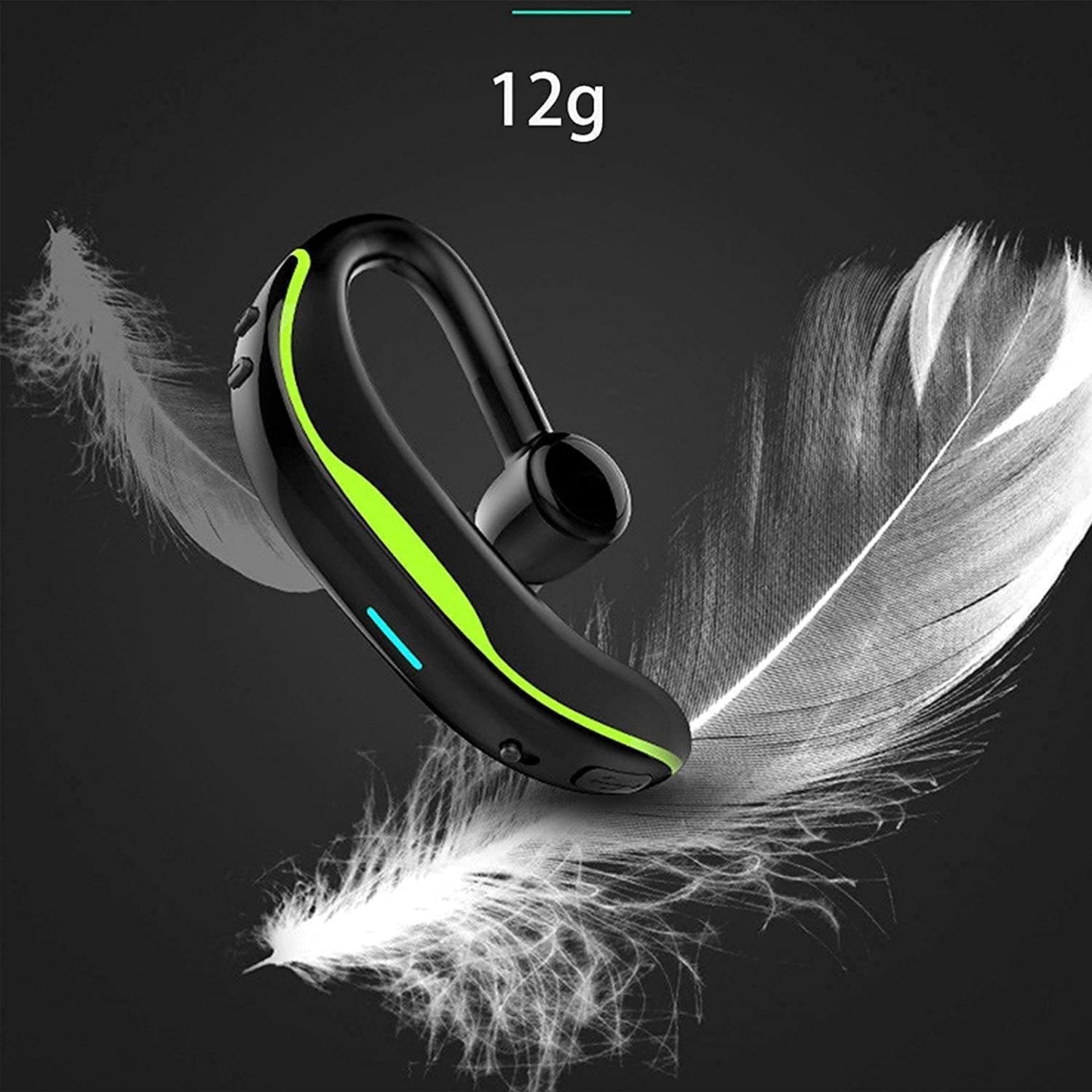 GeRRiT Auricolari Wireless Cuffie Bluetooth, for Palestra/Corsa/Allenamento, Auricolari Auricolari, Auricolari Wireless Auricolari Subwoofer Cancellazione del Rumore Leggero Resistente al Sudore
