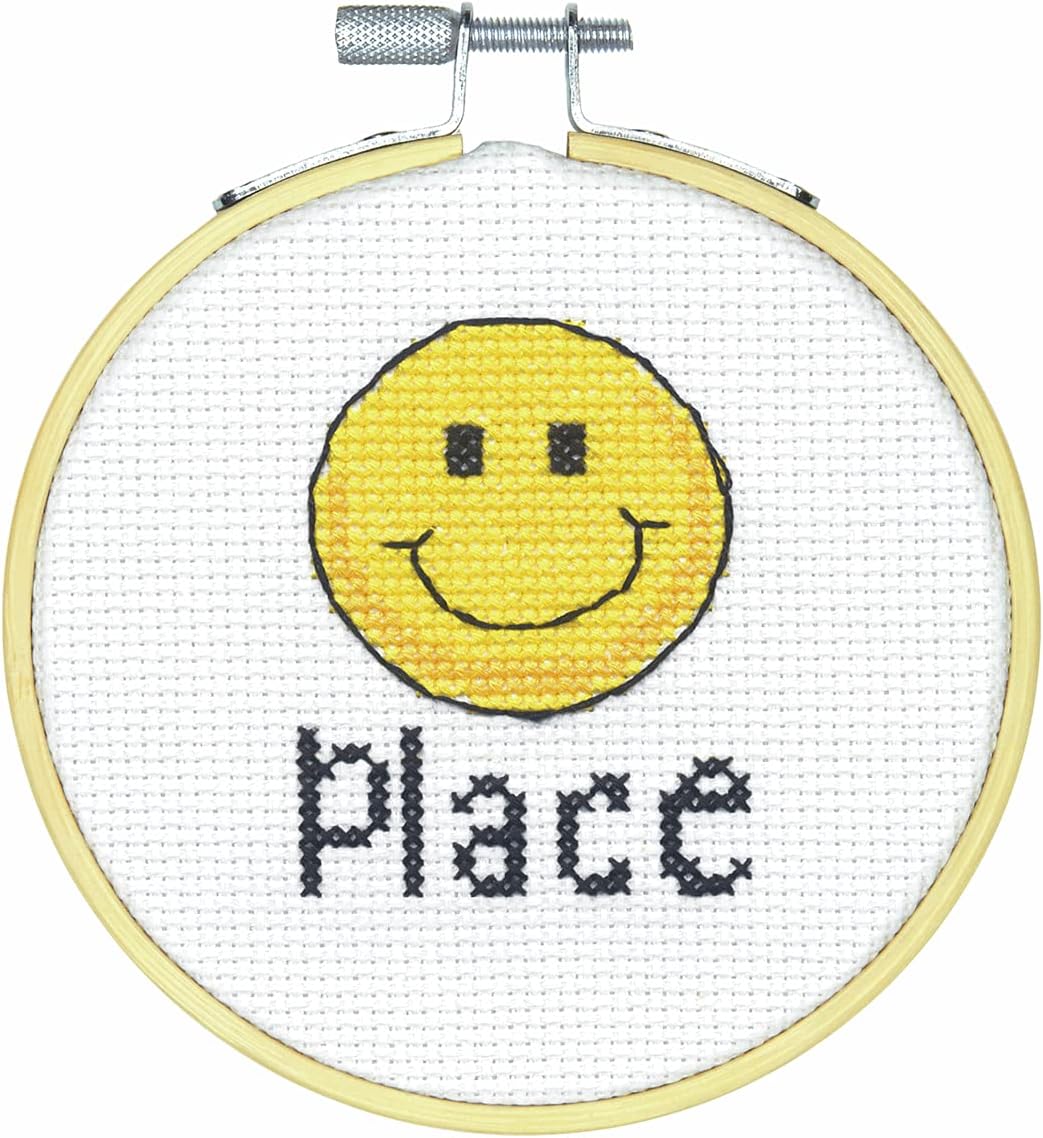 Dimensions 'Pineapple' Short N' Sweet Mini Embroidery Kit for Beginners, 4''