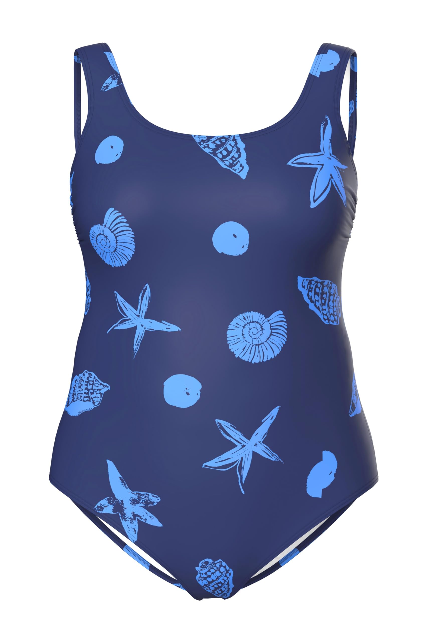 Ulla Popken Badeanzug Alice, Softline, Dg, Deepsea Costume Intero Donna (Pacco da 1)
