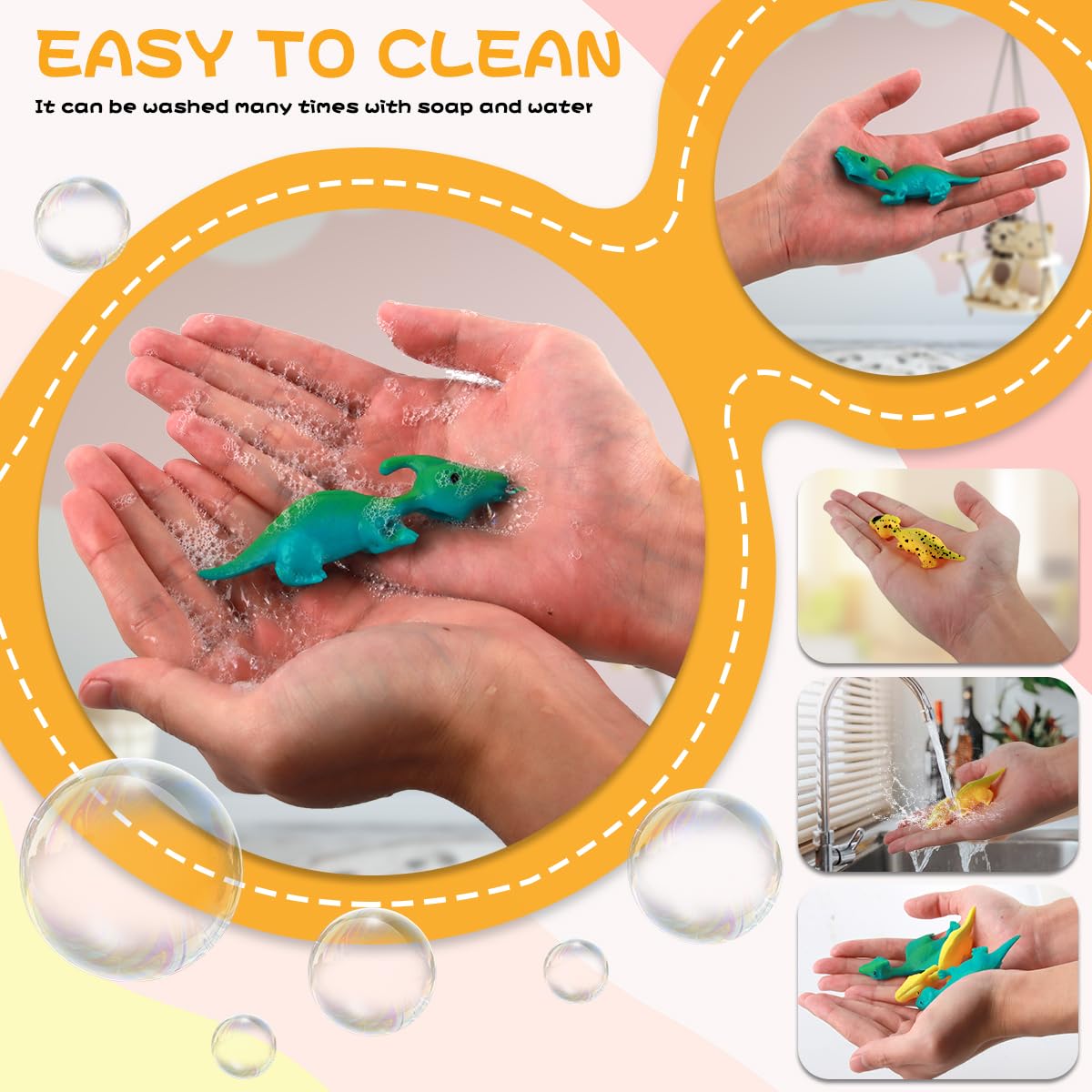20 Stück Schleuder Dinosaurier Finger Spielzeug, Elastischer Fliegender Finger-Dinosaurier Schleuder, Slingshot Dinosaur Finger Toys, Weich Katapult-Spielzeug, Zufällige Farbe (20)