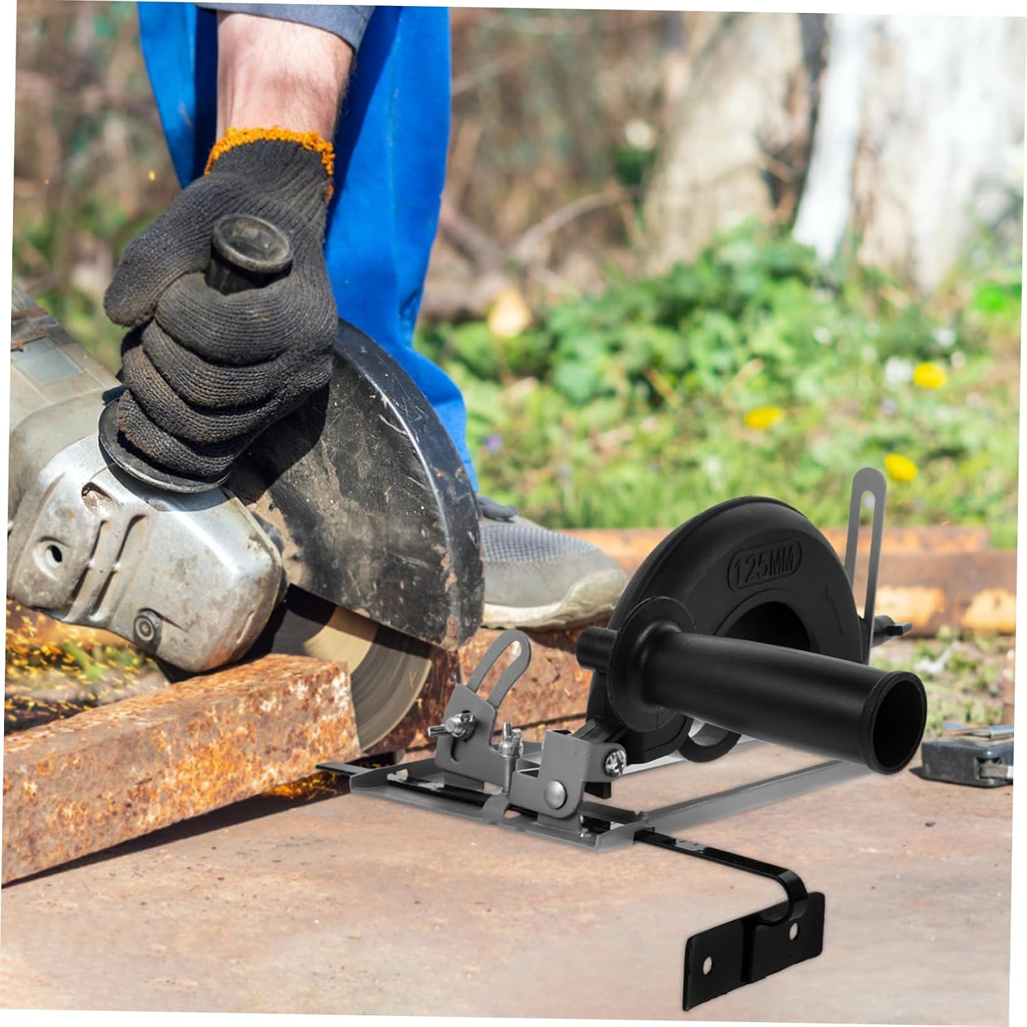 Angle Grinding Fixed Holder Stand Sturdy Plastic Metal Bracket for Angle Grinder and Bench Tool Rest