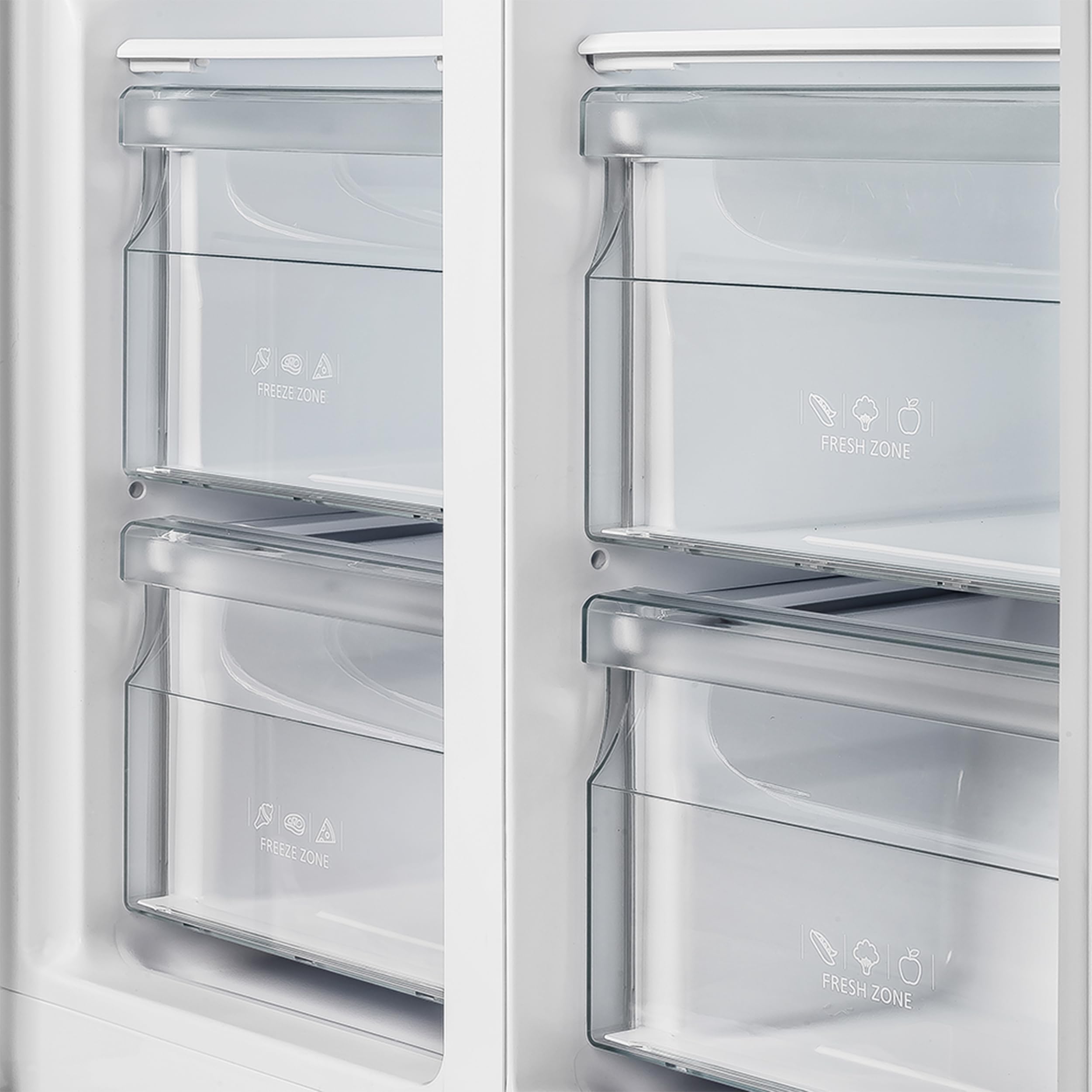 Forno Salerno 37-Inch French Door Refrigerator - 15.6 Cu.Ft. Stainless Steel With LED Touch Control, W/Trim, Fast Cool, Fast Freeze & Spill-Proof Shelves on Fridge.com - View 5