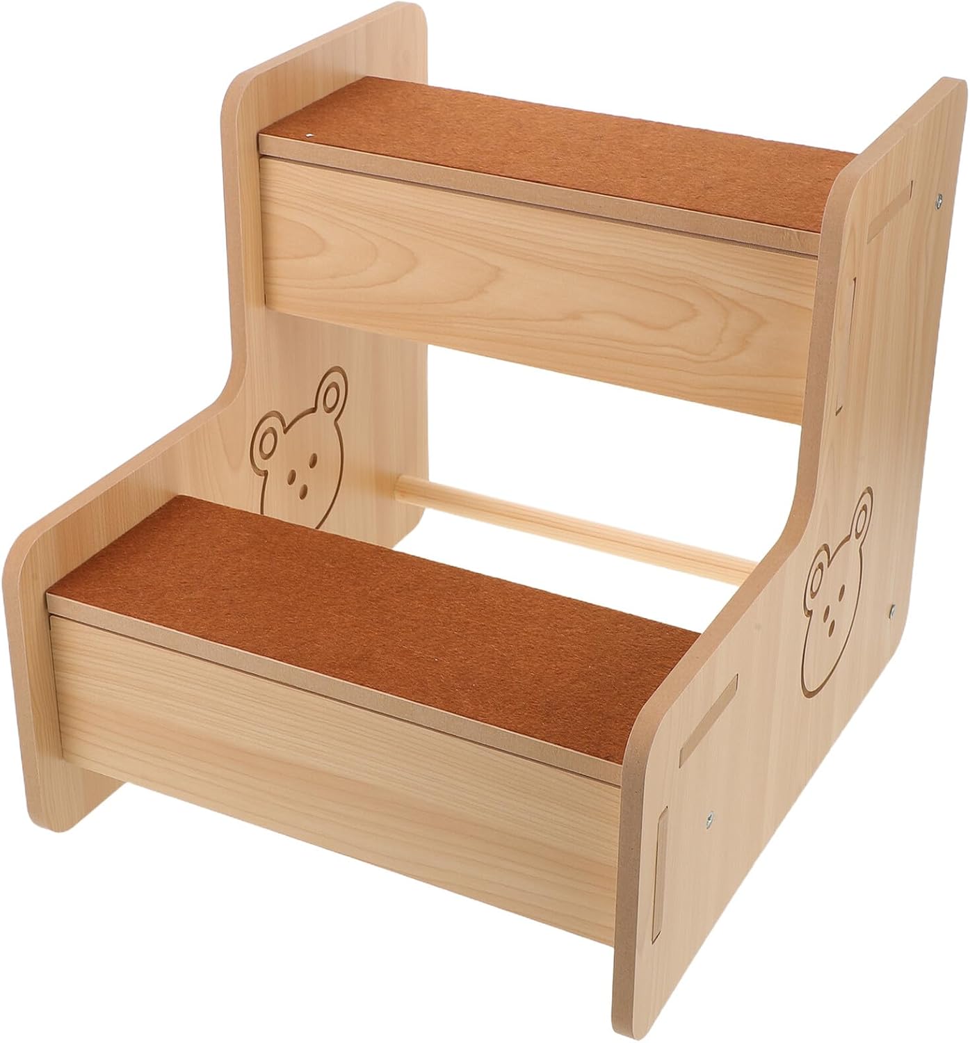 Yardwe Pet Stair Ramp for Small Dogs Tall Bedside Steps with Non-Slip Surface Senior Dog Climbing Ladder for Joint Support Compact Puppy Steps for Living and Bedroom