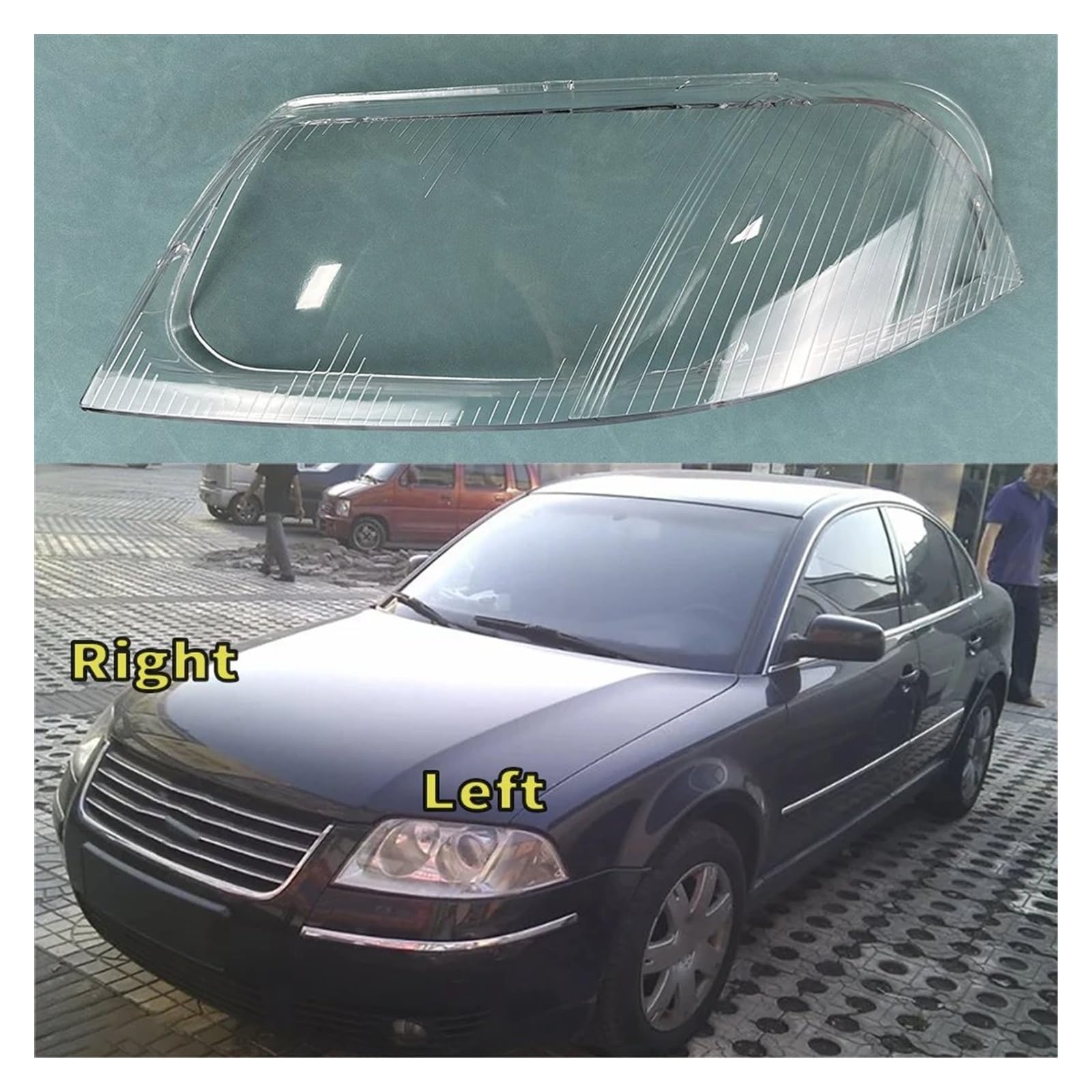 Amazon | 車のヘッドライトカバー パサート B5.5 2003 透明ヘッド