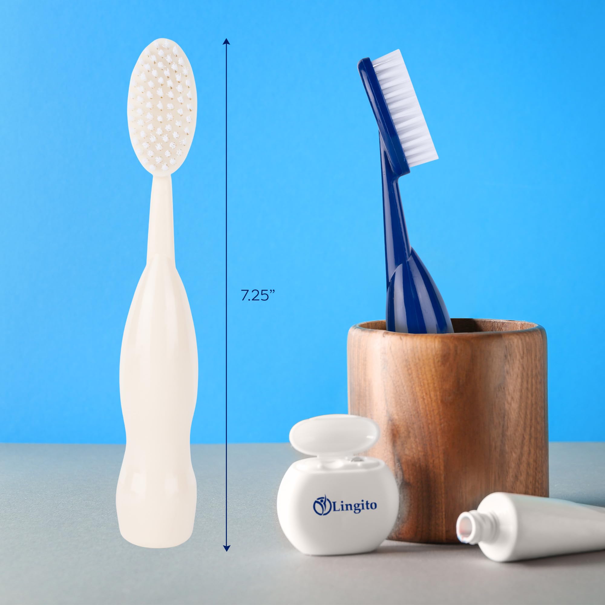 tobacco brush Amazon.com : Lingito Smokers Toothbrush Wide-Head, Extra-Firm Hard-Bristle  Oral Care for Tough Stains, Deep-Cleaning Manual Brush for Coffee & Tobacco-Stained  Teeth, Premium Stain Removal & Brightening