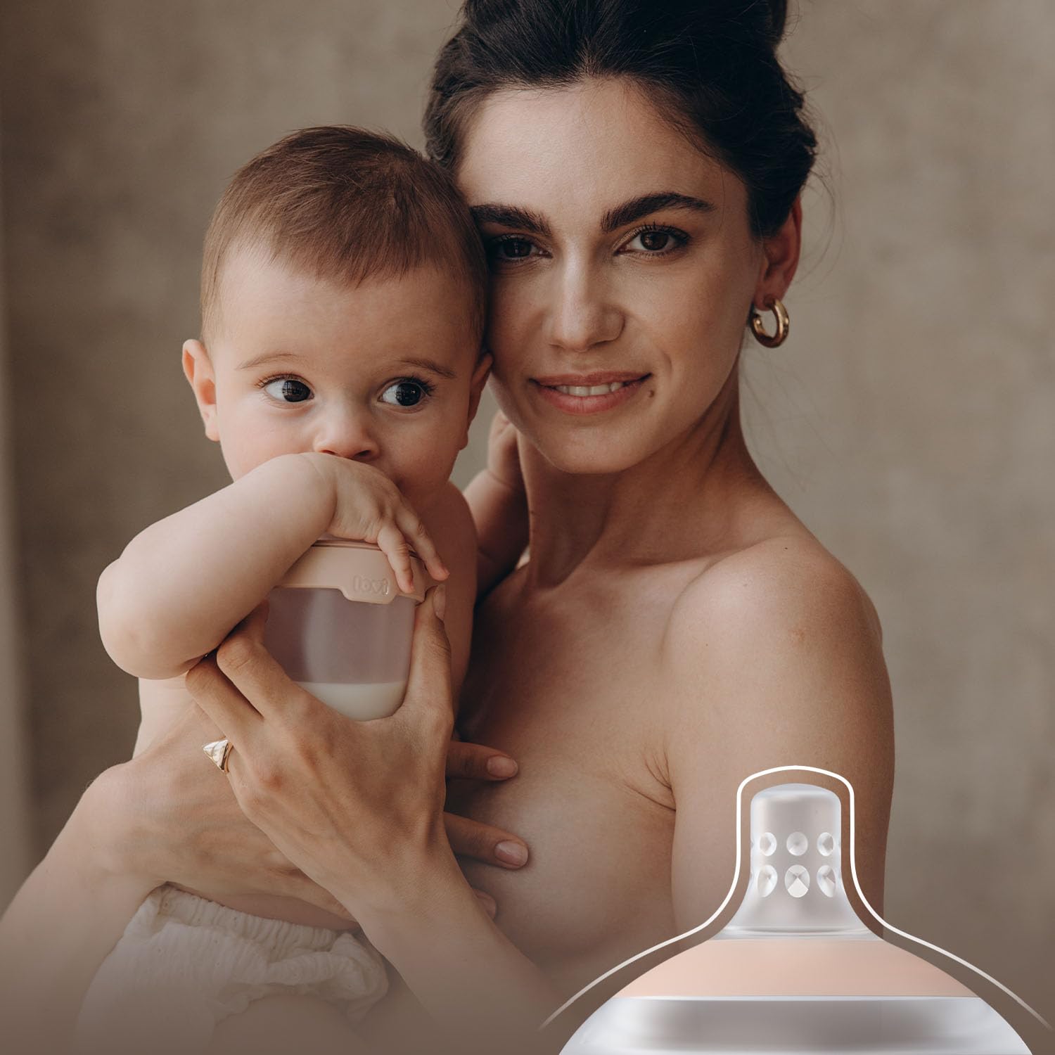 LOVI Mammafeel Biberon pour bébé, avec tétine, adapté à l'allaitement, anti-colique, sans BPA, 2 x 250 ml