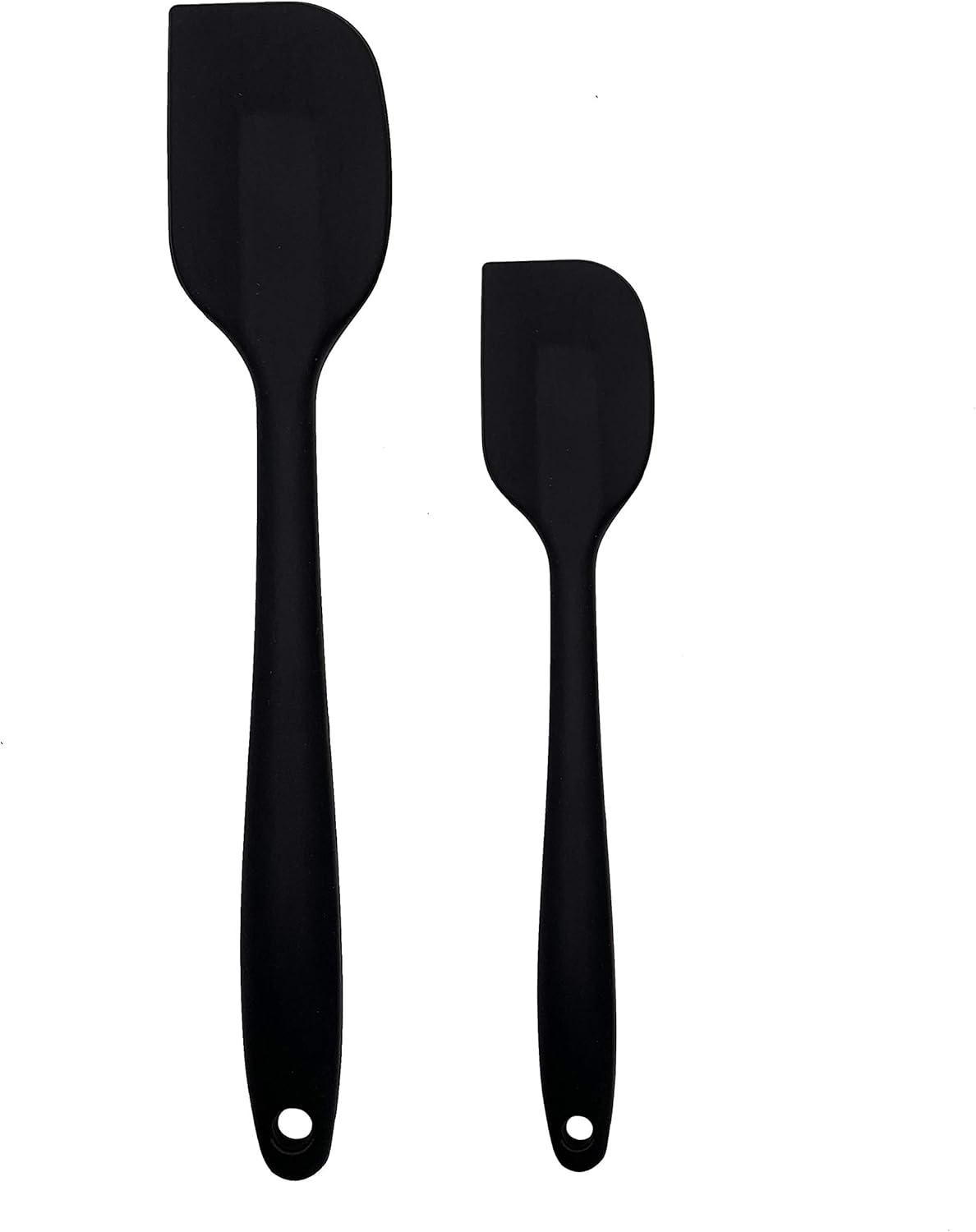Silicone Spatulas Set of 2 Flexible Rubber Spatulas, 1 Large 11Inch and 1 Small 8