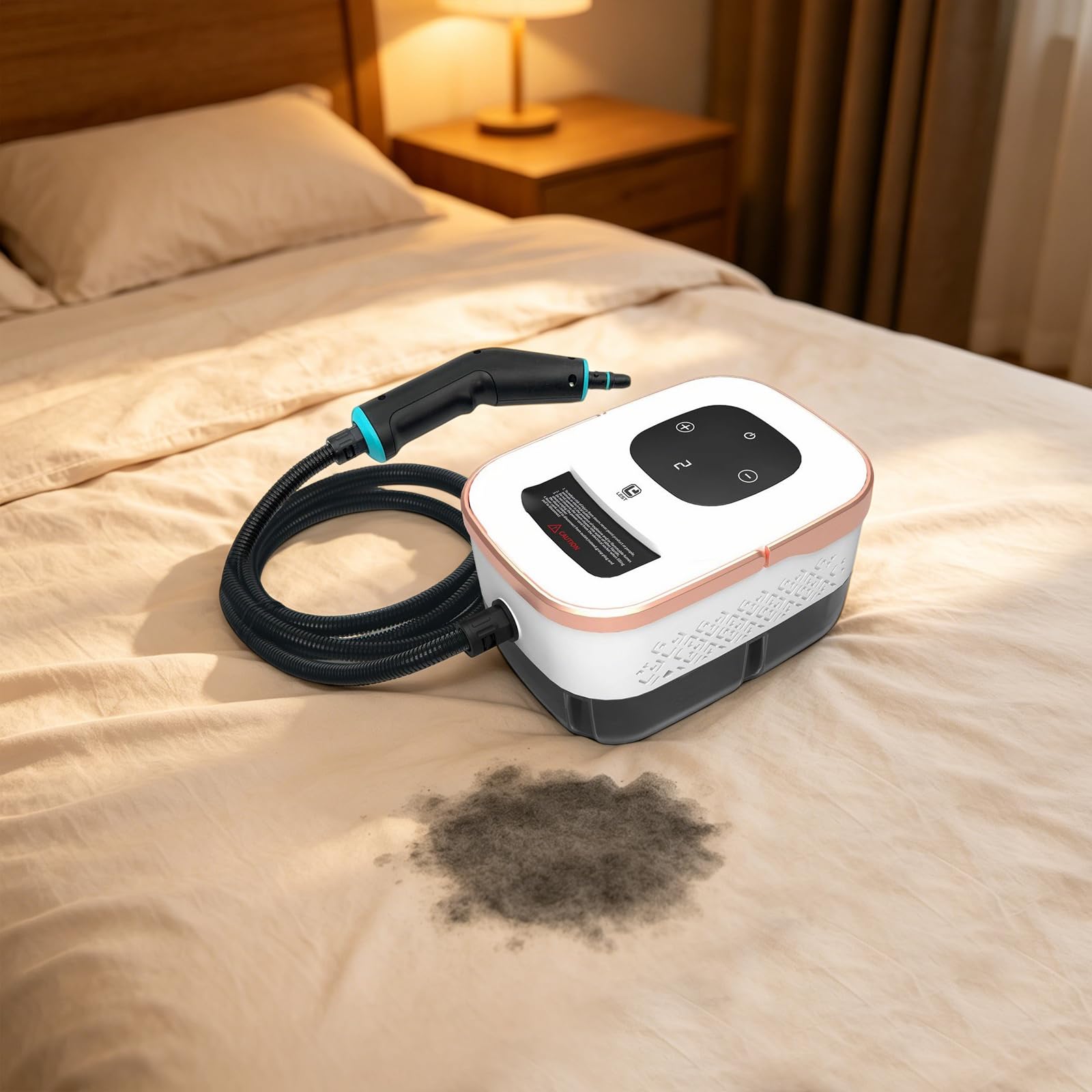 Limpiador a vapor 1500 W 4 bares con depósito de 1250 ml 6 niveles de vapor