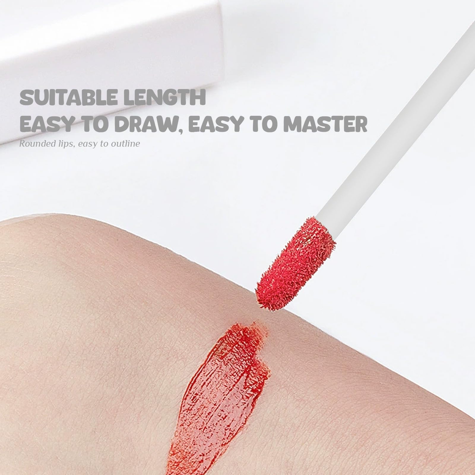 Desechables Brochas para labios Varitas,200 Piezas aplicador de lápiz labial,pinceles de labios correctores de brillo labial, herramientas de maquillaje para labios y ojos (Blanco)