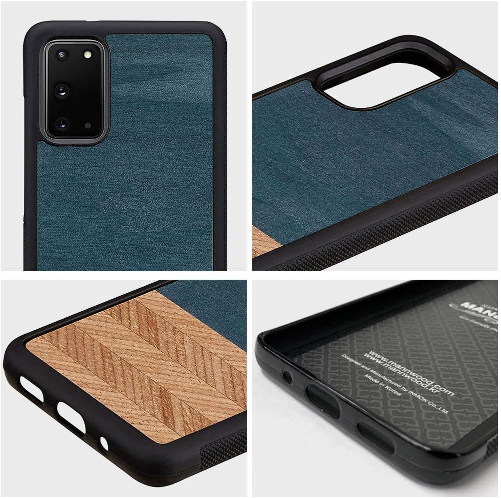 Man&Wood I18761GS20P Galaxy S20+ 5G Case, Natural Wood Case, Denim, Wood, Galaxy Estuenty Plus Five G Cover, Back Cover, Smartphone Cover, Japanese Authorized Dealer