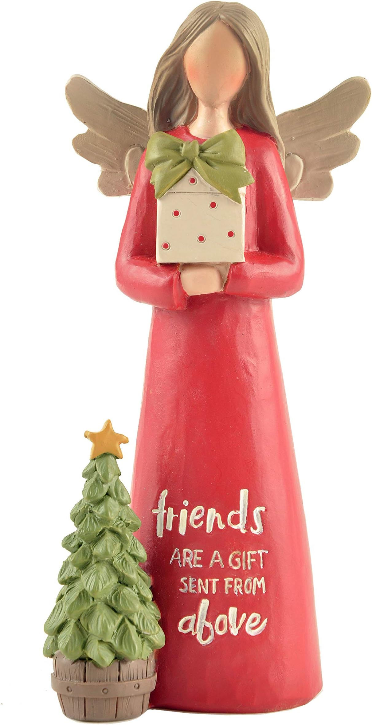 Blossom BucketFriends are A Gift Christmas Angel Decoration, Multi-Color