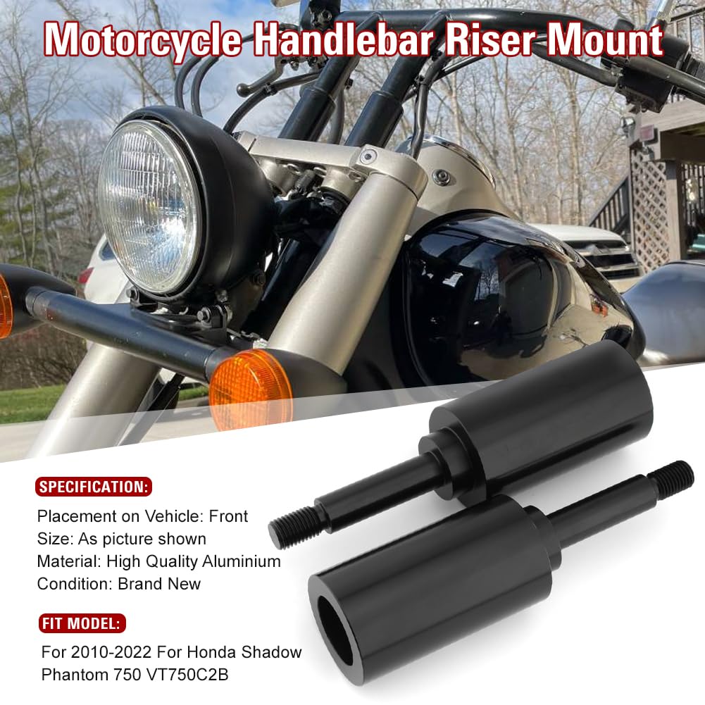 Handlebar Riser Mount Clamp Height UP Adapter For Honda Rebel