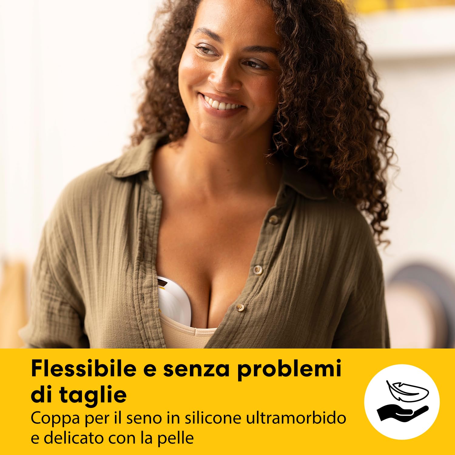 Medela Melody InBra Tiralatte indossabile singolo, mani libere – Fit ultra-morbido, Easy Pump&Store, All-in-one, Prestazioni potenti, 2 modalità & 9 livelli, coppe in silicone, porta USB-C