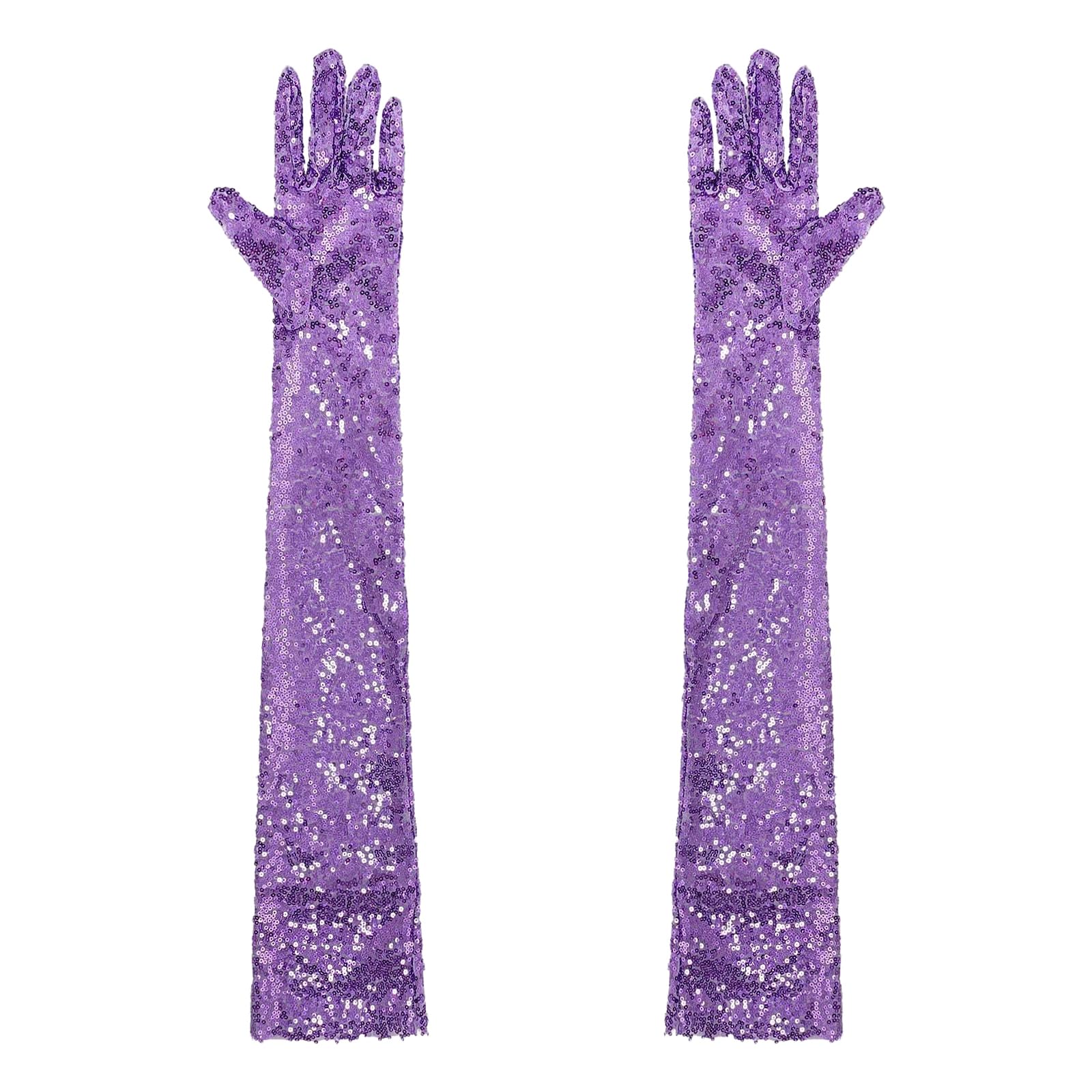 Guantes largos de malla vintage con lentejuelas para mujer, longitud al codo, fiesta de noche, baile rave, cosplay, guantes de vestir