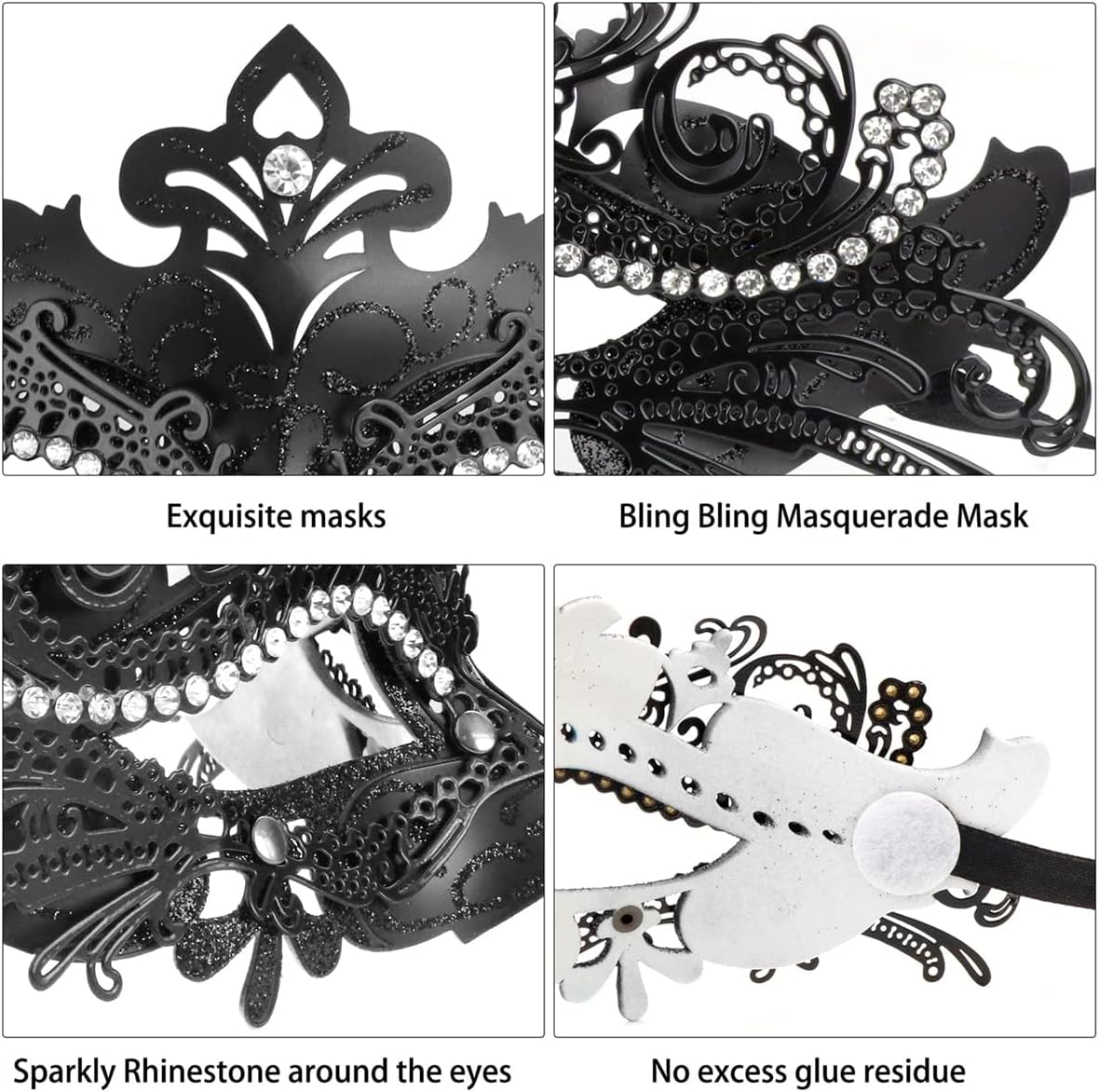 Coddsmz Masquerade Mask Venetian Masks Mardi Gras Prom Costume Mask Wedding Halloween Christmas Party - Image 7