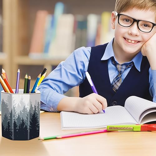 Vista 63 de WAVEYU - Portalápices bonito para escritorio, decoración de escritorio para niñas y mujeres Flor negra