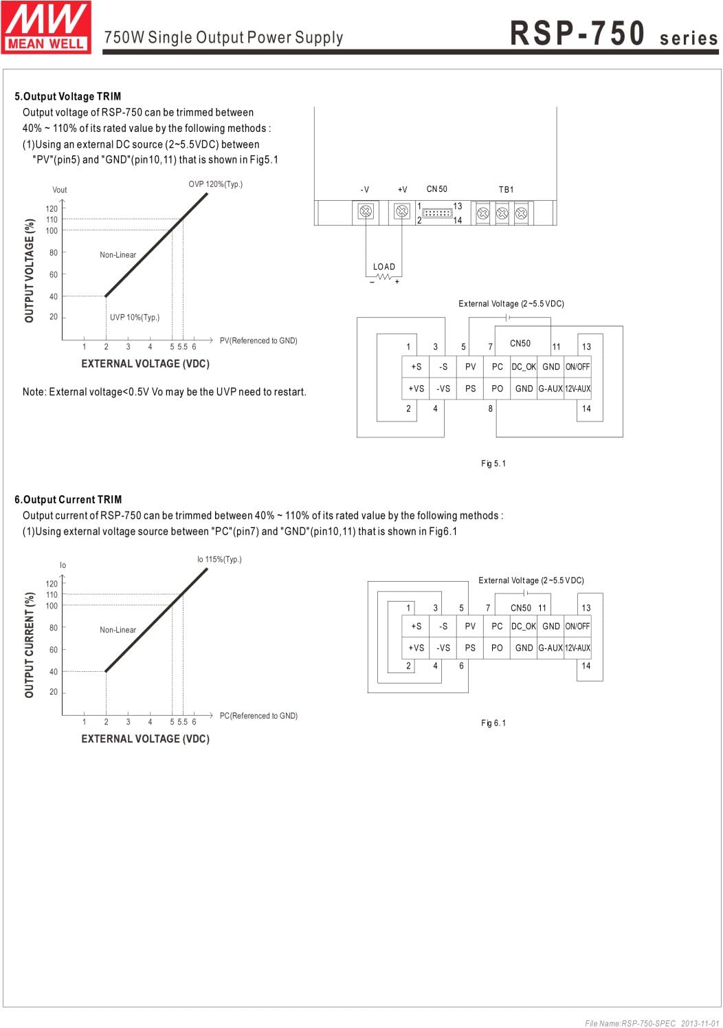 MEAN WELL original RSP-750-24 24V 31.3A meanwell RSP-750 24V 751.2W Single Output Power Supply