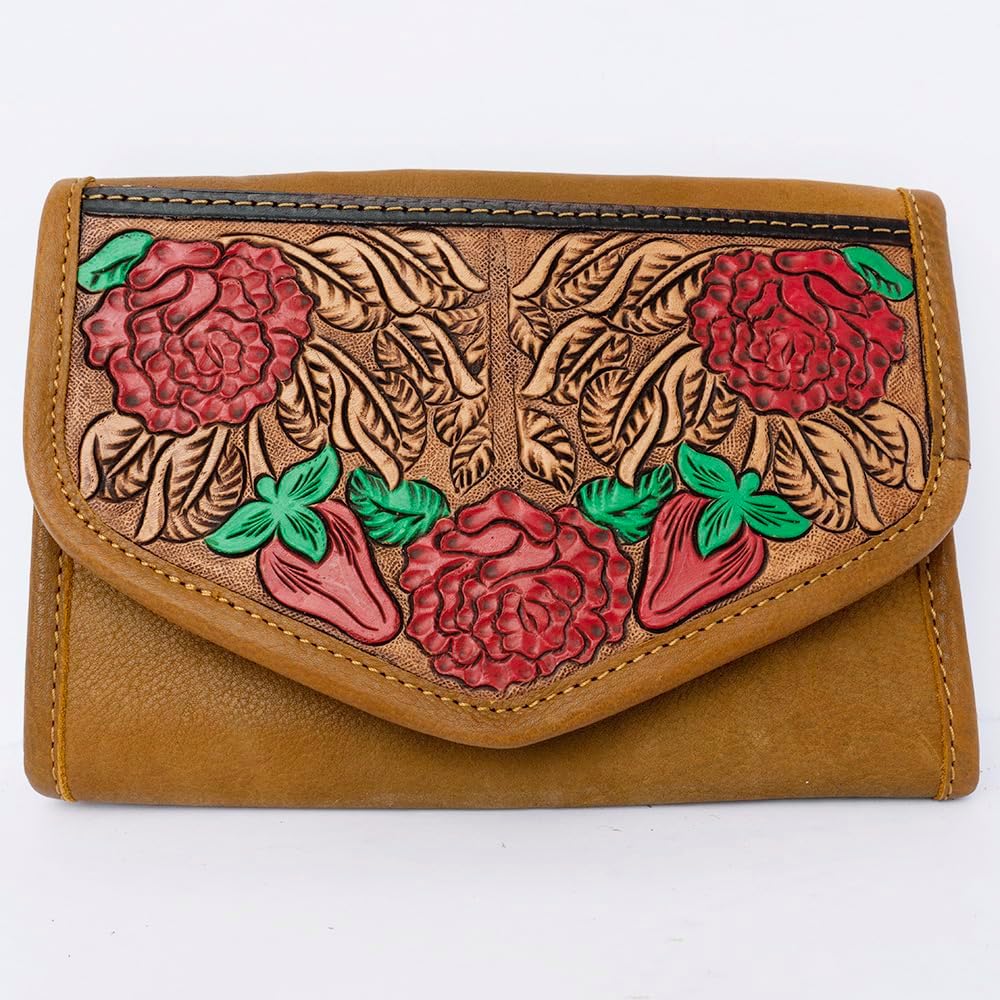 American Darling Jewelry Case Hand Tooled Genuine Leather Western Women Bag | Organizer Box for Travel