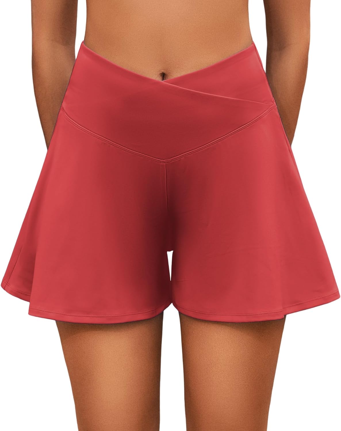 Womens Crossover Athletic Shorts with Pockets Flowy Running Shorts Butterfly High Waisted Tennis Skorts Womens Crossover Athletic Shorts with Pockets Flowy Running Shorts Butterfly High Waisted Tennis Skorts