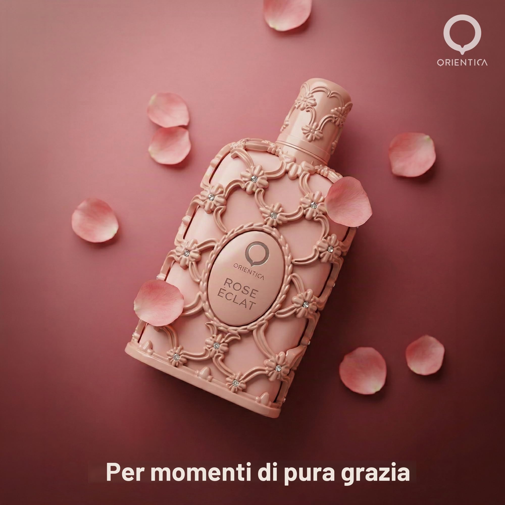 Orientica Luxury Collection Rose Eclat Eau de Parfum 80 ml | Profumo arabo di lunga durata per uomo e donna