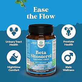 Plant Sterols Complex with Beta Sitosterol - 500mg Beta-Sitosterol Sterols and Stanols Supplement for Heart Health and Prostate Support - Heart and Prostate Health Supplement for Men - 30 Tablets