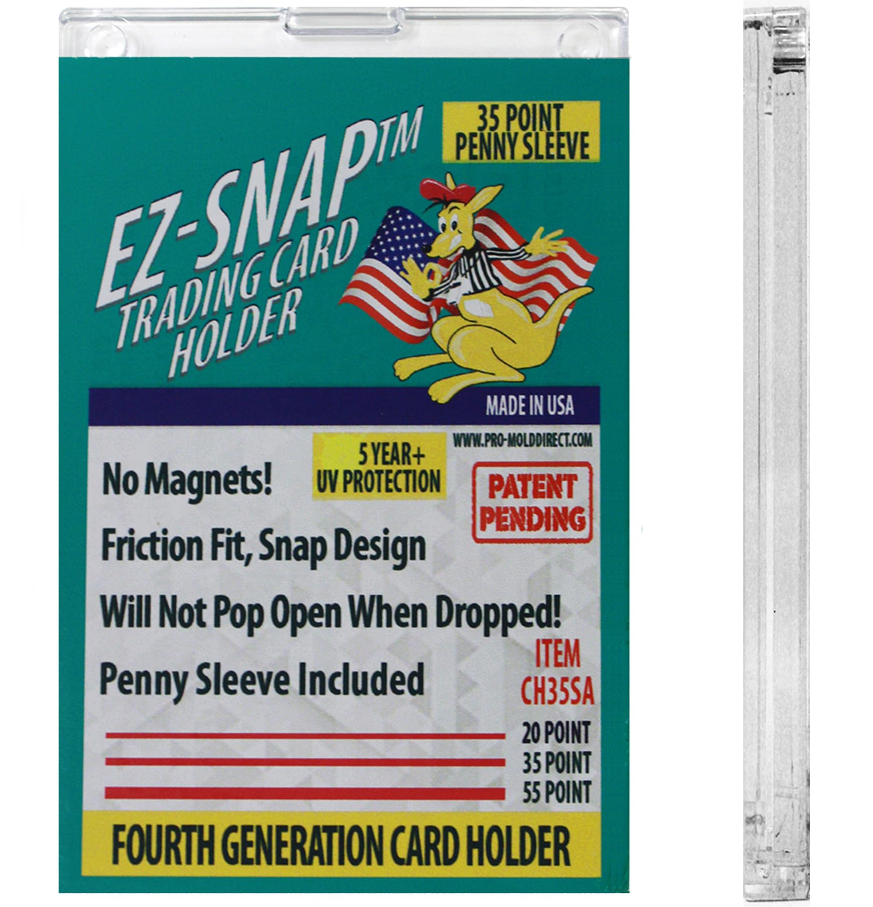 Amazon.com: 5-Count Pro-Mold 35pt EZ-Snap Trading Card Holders