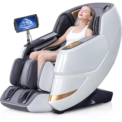 MassaMAX 2026 4D Massage Chair, Full Body Recliner with OTA Cloud Tech, Deep Yoga Stretch, 27 Auto Modes, 55" SL Track, APP & AI Voice Control, Auto Footrest, Zero Gravity, and Heating for Relaxation