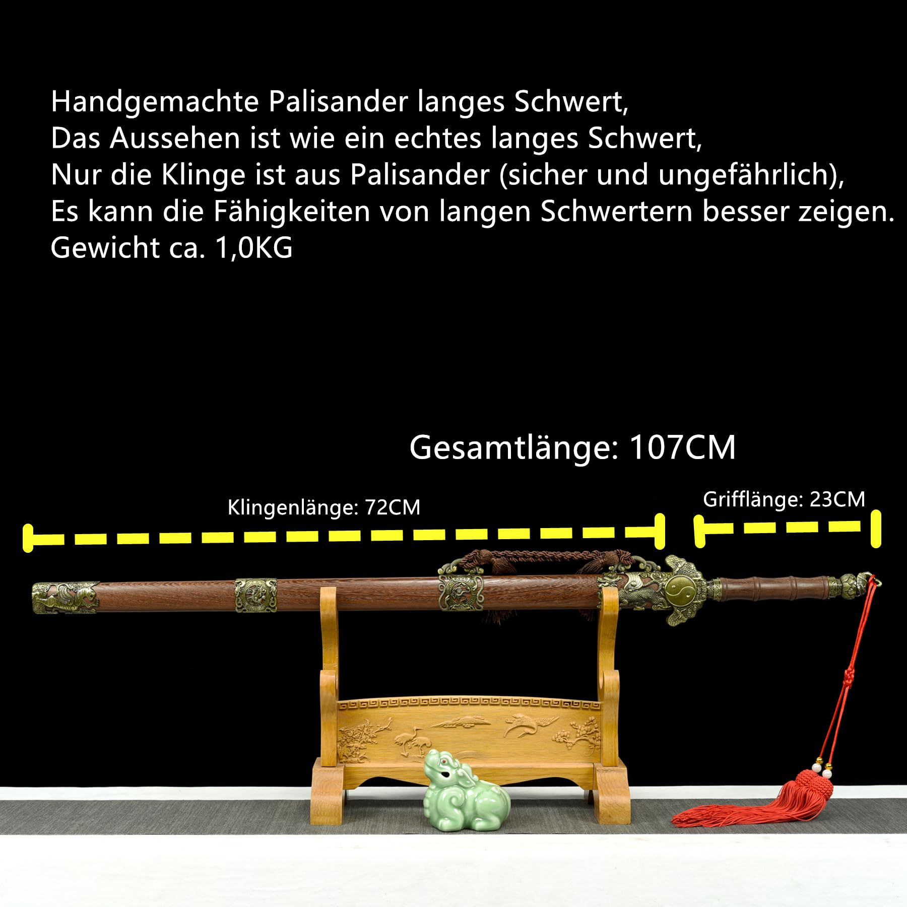 Handgemachte Holz Lange Schwerter, Zweihändiges Schwert, einhändiges Schwert, Sammlung/Rollenspiel