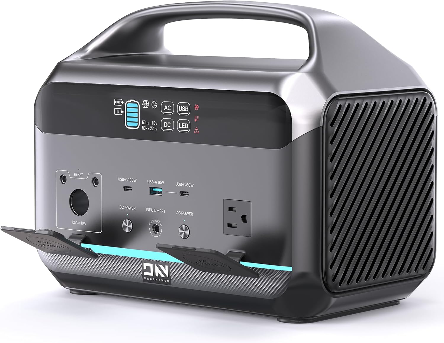 Moveable Energy Station 600W(1200W Peak), 576Wh Photo voltaic Generator, LiFePO4 Battery 1.5Hour Quick Charging, Energy Financial institution for Dwelling & Emergency Backup, Hurricane, CPAP (Photo voltaic Non-compulsory)