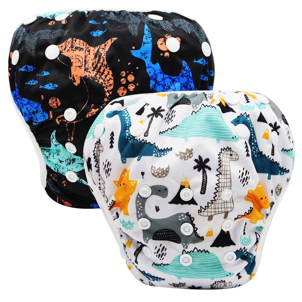 storeofbaby Reusable Swim Diaper Baby Washable Adjustable Dinosaur Shark Pool Pants one Size