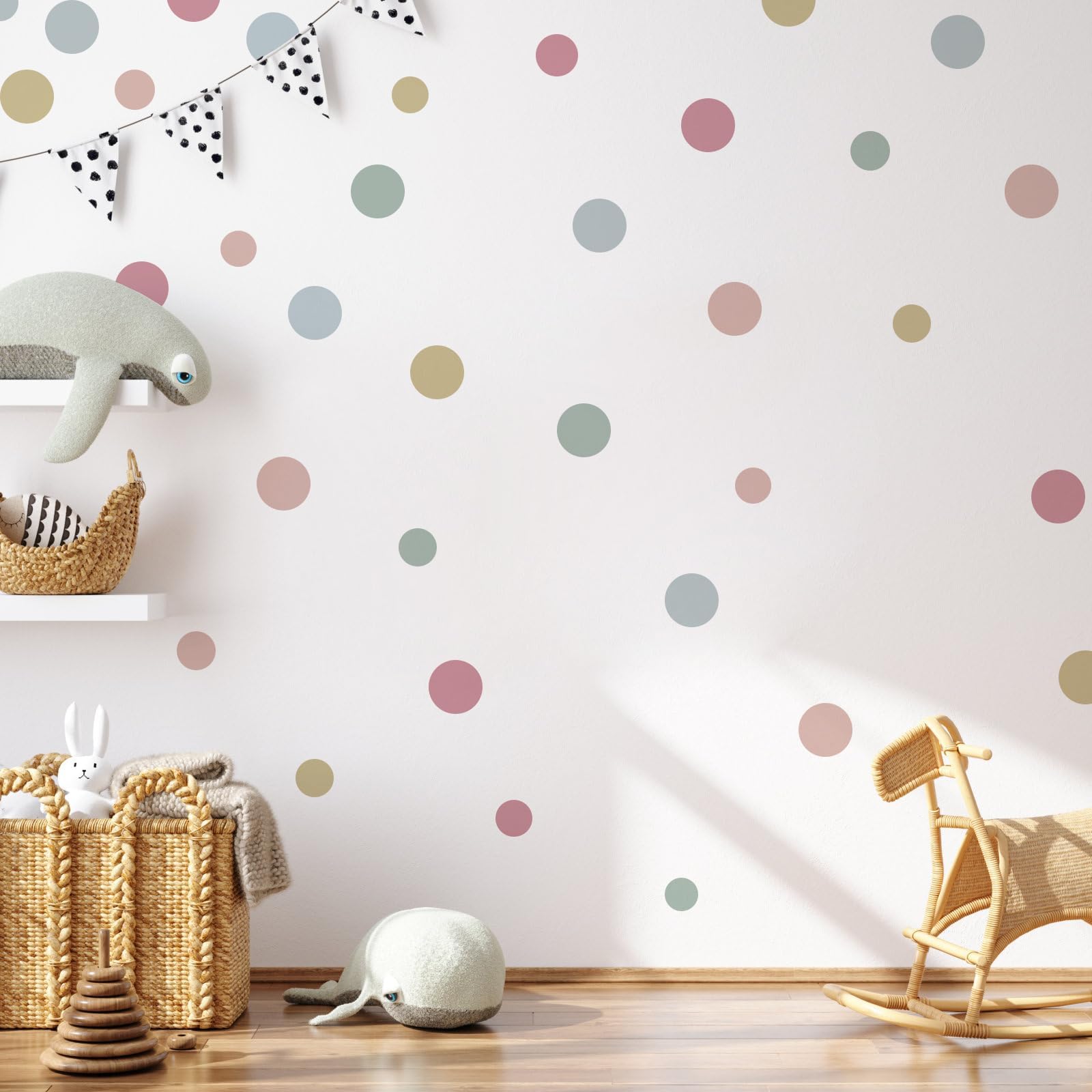Vgaruint Irregular Polka Dots Boho Wall Stickers Playroom