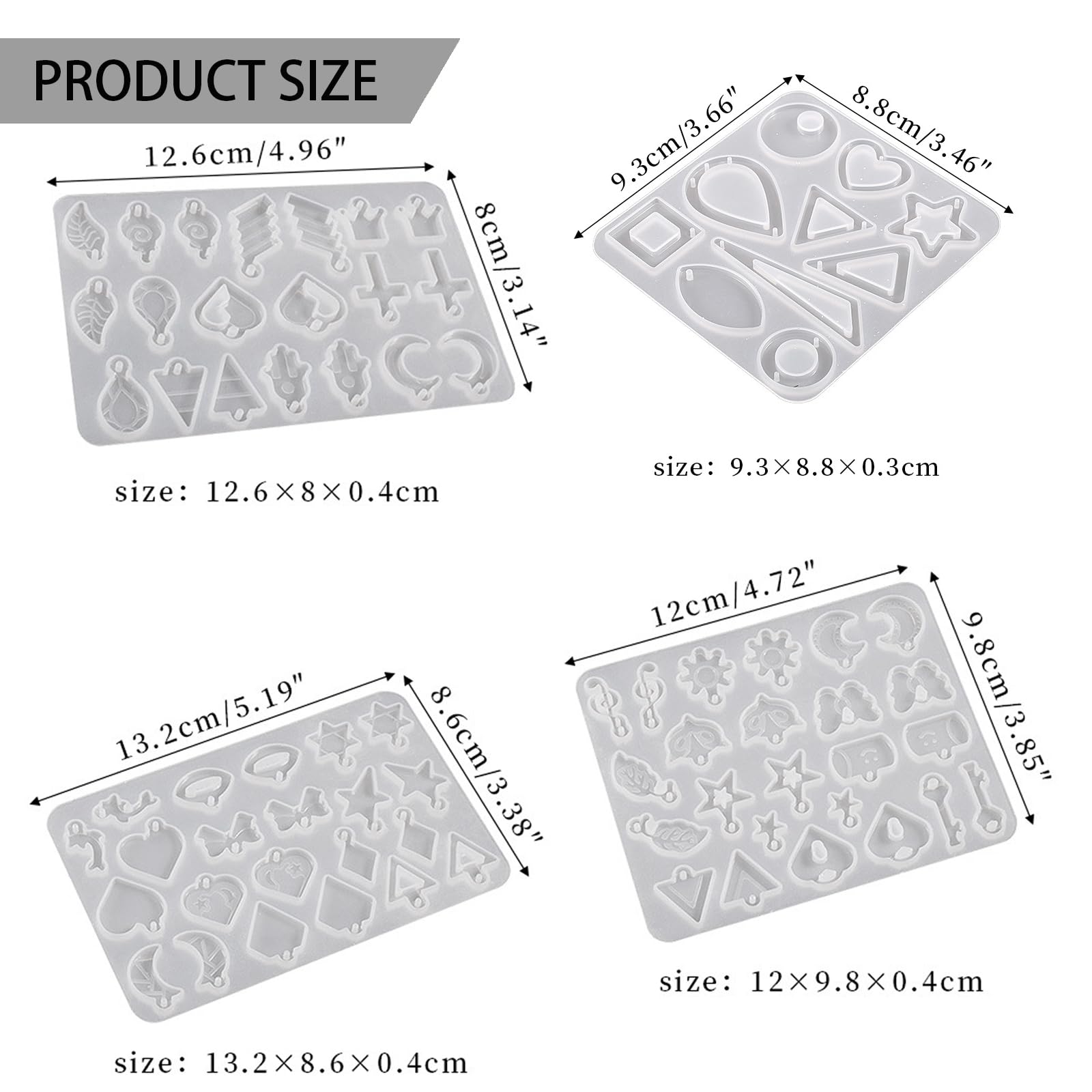 60-457 Moule en silicone et résine pour boucles'oreilles, outils de moulage,'artisanat, pour la 60-457 Moule en silicone et résine pour boucles'oreilles, outils de moulage,'artisanat, pour la