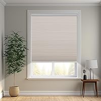 Vista 5 de Changshade Cordless Cellular Shades, Blackout Honeycomb Shades for Windows, Pull Down Pleated Blinds, Easy to Install for Indoor Windows and French