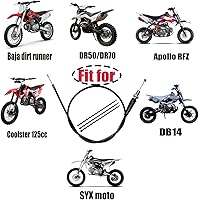 Vista 4 de Cable de acelerador de 35.43" 90cm para 50cc 70cc 110cc 125cc Baja Dirt Runner SSR125 TaoTao MadMax Coolster M-125 X-pro SYX Roketa SDG NST Apollo
