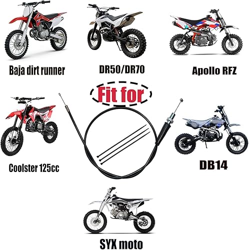 Miniatura 4 de Cable de acelerador de 35.43" 90cm para 50cc 70cc 110cc 125cc Baja Dirt Runner SSR125 TaoTao MadMax Coolster M-125 X-pro SYX Roketa SDG NST Apollo