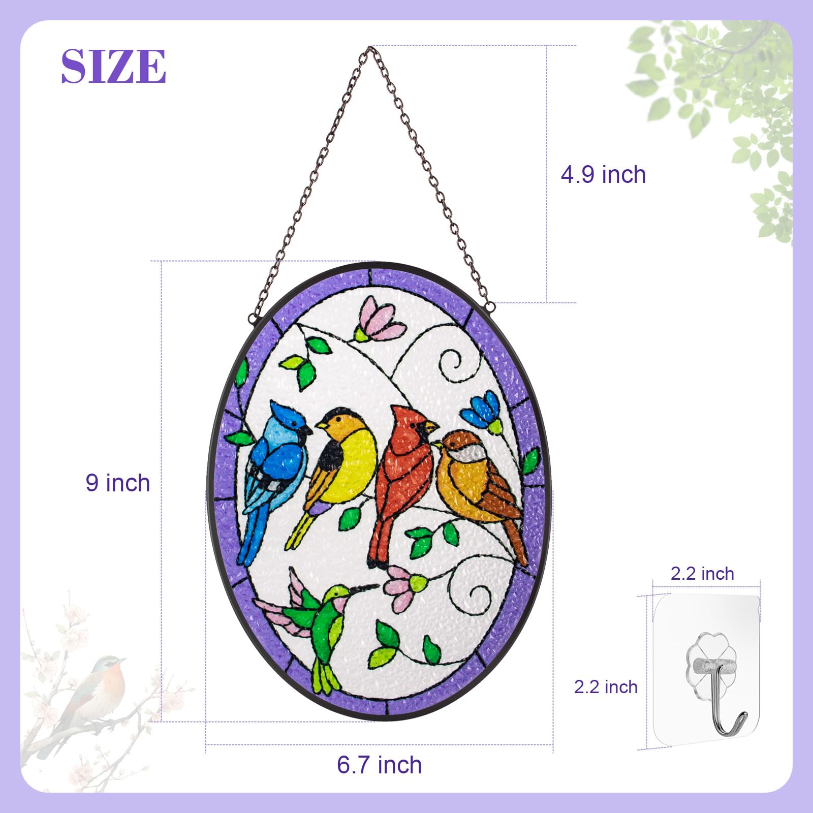 Acchiappasole A Forma Di Mongolfiera In Acrilico — Decorazione 2D Per Finestre, Casa, Giardino, 20x16 Cm